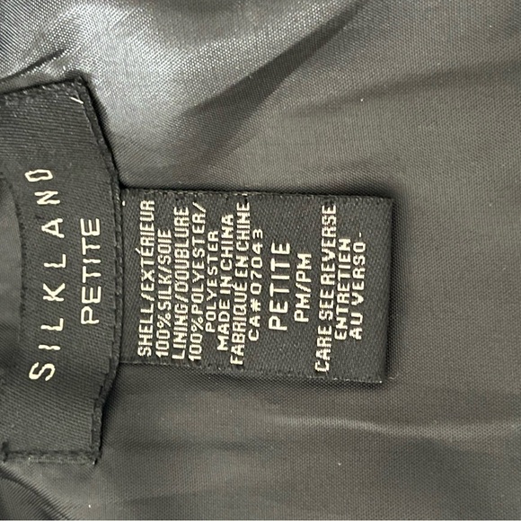 Silkland 100% Silk Animal Print Ruffle Edge Jacket MP - Picture 11 of 11